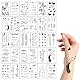 Tattoo Aufkleber, 30 Blätter Fake Tattoos, Temporäre Tattoos, Erwachsene und Kinder 3D Wasserdicht Tattoosticker, Enthält Schmetterlinge, Blumen, Liebe, Männer und Frauen anwendbar