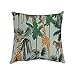 Orediy Poszewka na poduszkę poszewka na poduszkę drzewa palmowe żyrafy lampart kwadratowe poszewki na poduszki z niewidocznym zamkiem na sofę do sypialni dekoracja domu 45 x 45 cm bez wkładki