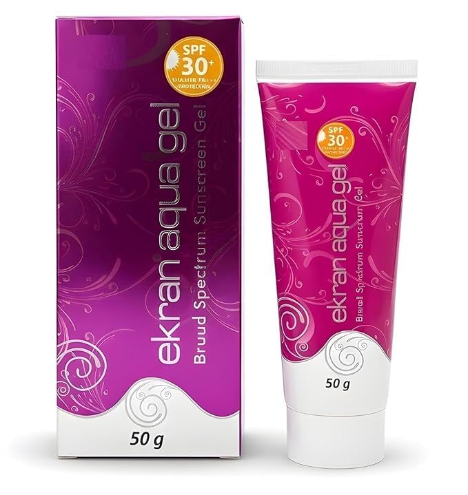 Ek-ran Aqua Gel Broad Spectrum Sunscreen SPF 30+ PA++++ | Water-Resistant | No Parabens, No Sulphates, No Mineral Oil | Lightweight Gel Formula – 50gram-picture-43