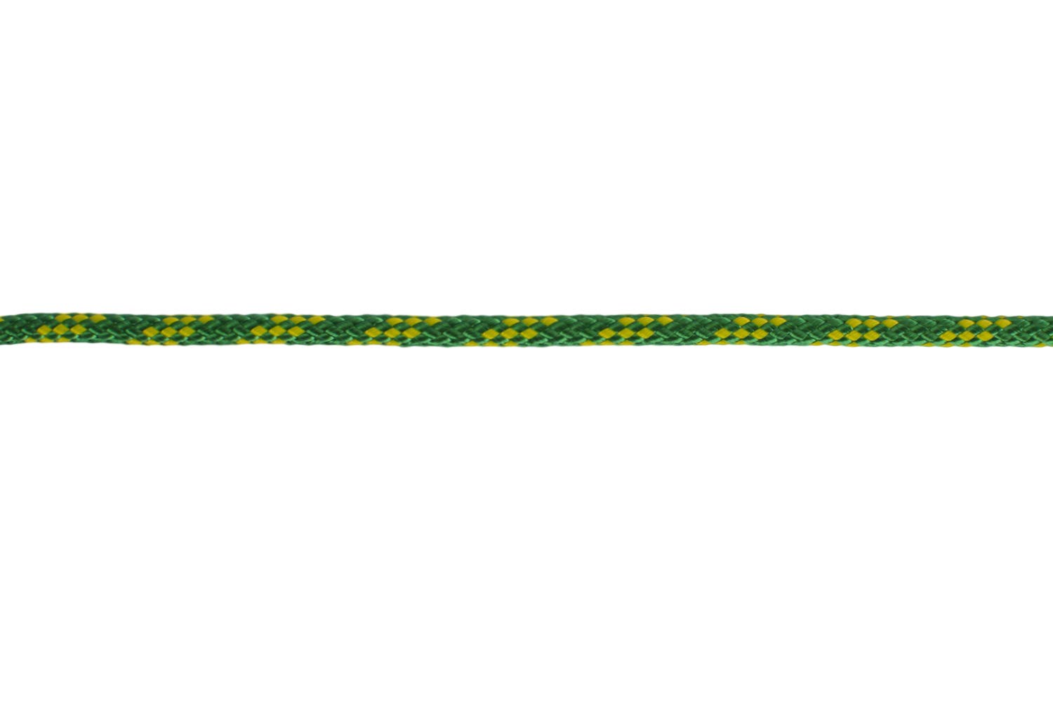 CORDAMARKET Cuerda Driza Poliéster Alta Tenacidad, Cuerda Náutica de Alta Resistencia para Náutica Camping y Decoración, Unisex adulto, Amarillo/Verde, 6 mm × 200 m