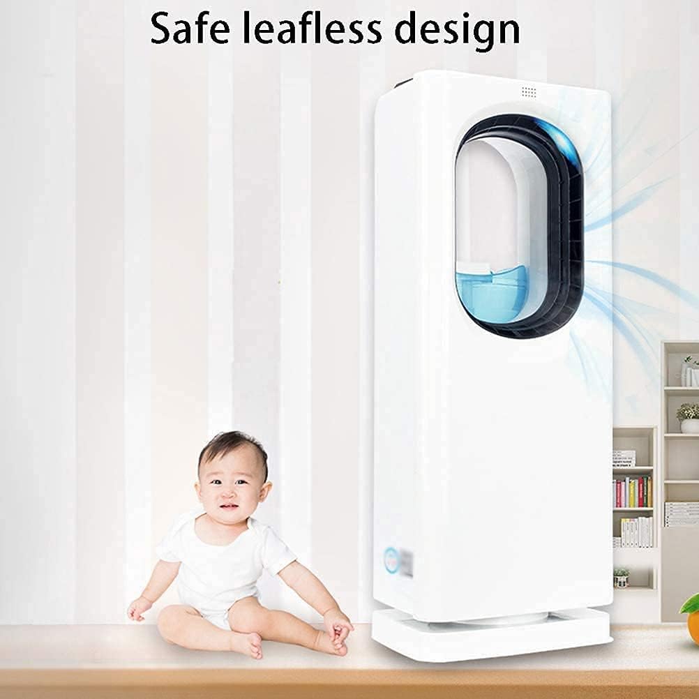 Air Cooler for Home Office Evaporative Coolers Portable Air Cooler with Remote Control Quiet Bladeless Electric Fan Evaporative Cooler 3 Step Adjustment 8 Hour Timer for Home Office Bedr