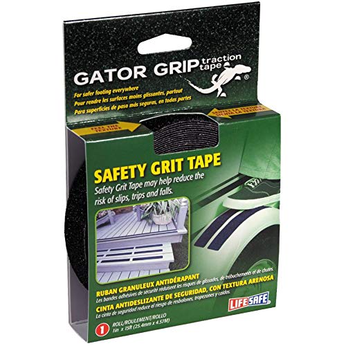 INCOM Manufacturing GroupRe3950 1" X 15' Black Gator Grip Anti Slip Safety Grit Tape