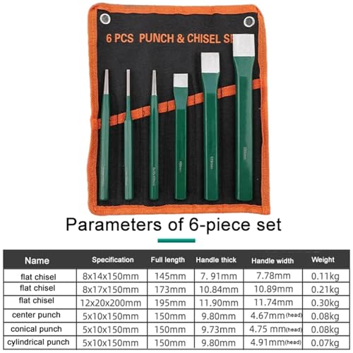 Punch and Chisel Set, 12 Pc