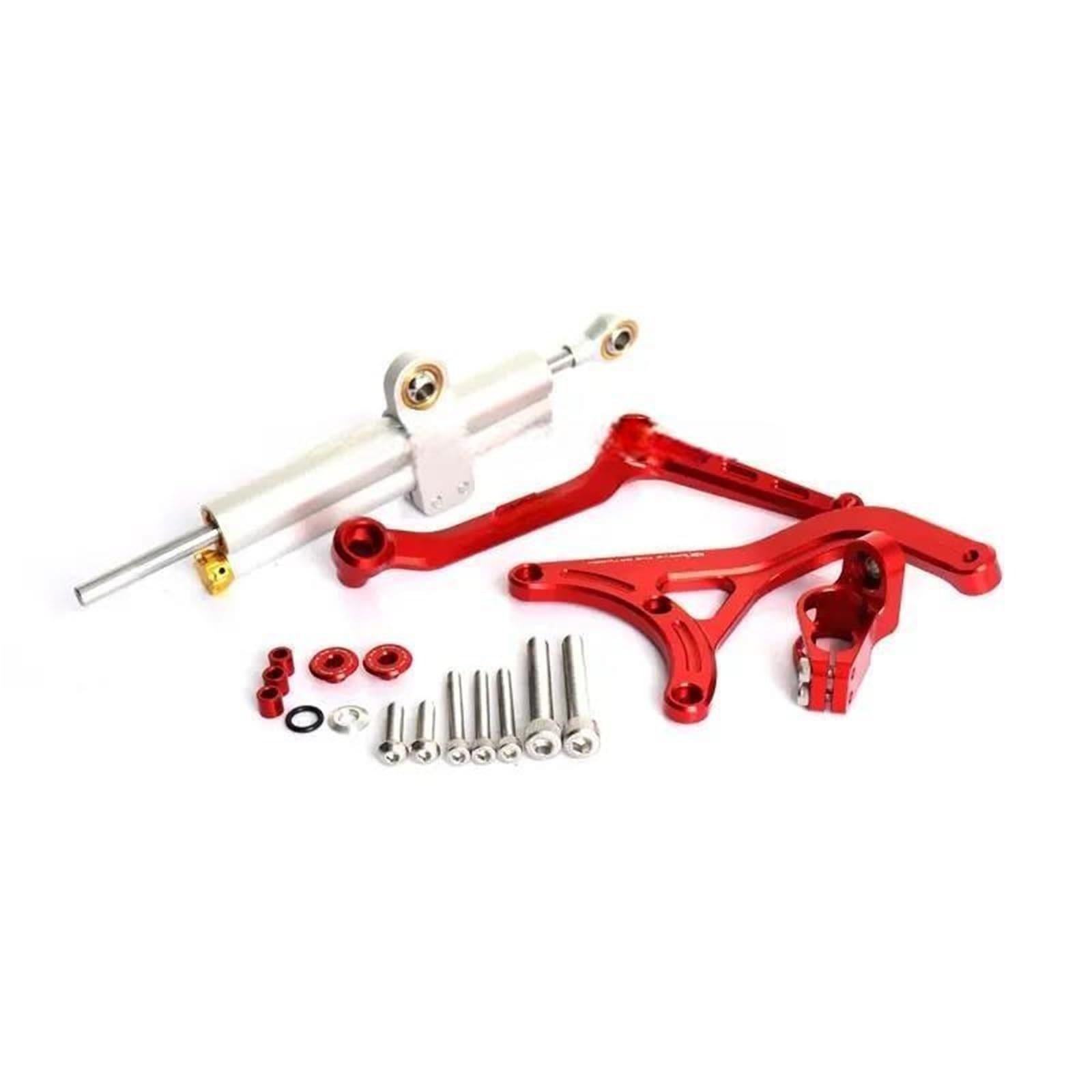 Ammortizzatore Di Sterzo Per Moto Per Ducati Multistrada MTS V4 RALLY E Pikes Peak Componenti: Staffa Fissaggio Direzionale In Titanio Stabilizzatore Di Smorzamento(Colore 1)