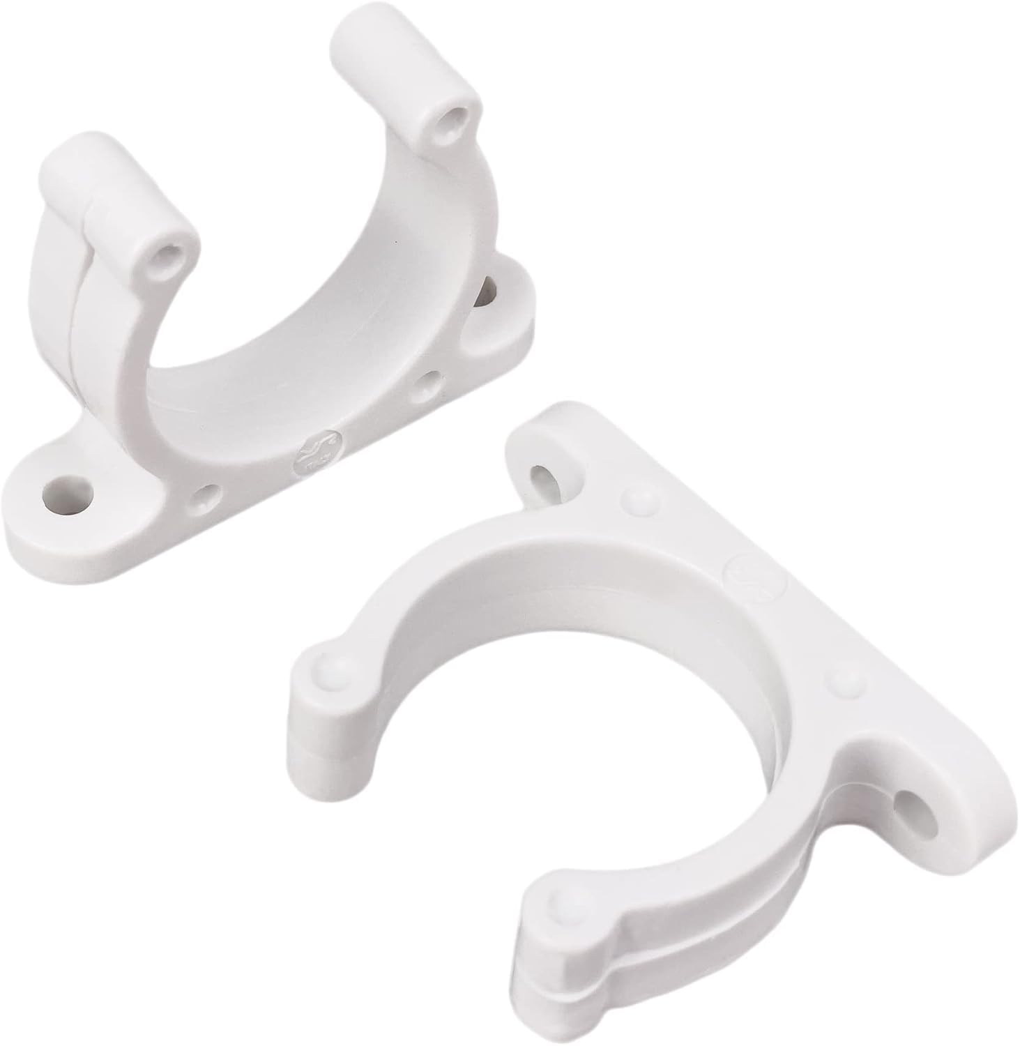 BSSTORE Supporti per Remi e Pagaie, Clips in Plastica Bianca Ø 35 mm 2 Pz, per Barca, Gommone