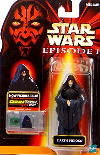 Ideale per Kids per giocare \'Darth Sidious + Comm Talk Chip – Star Wars Episode I \