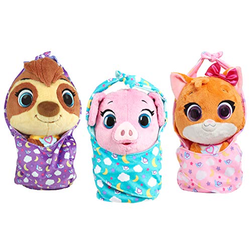 T.O.T.S Disney Jr Cuddle & Wrap Plush, Pearl The Piglet, by Just Play