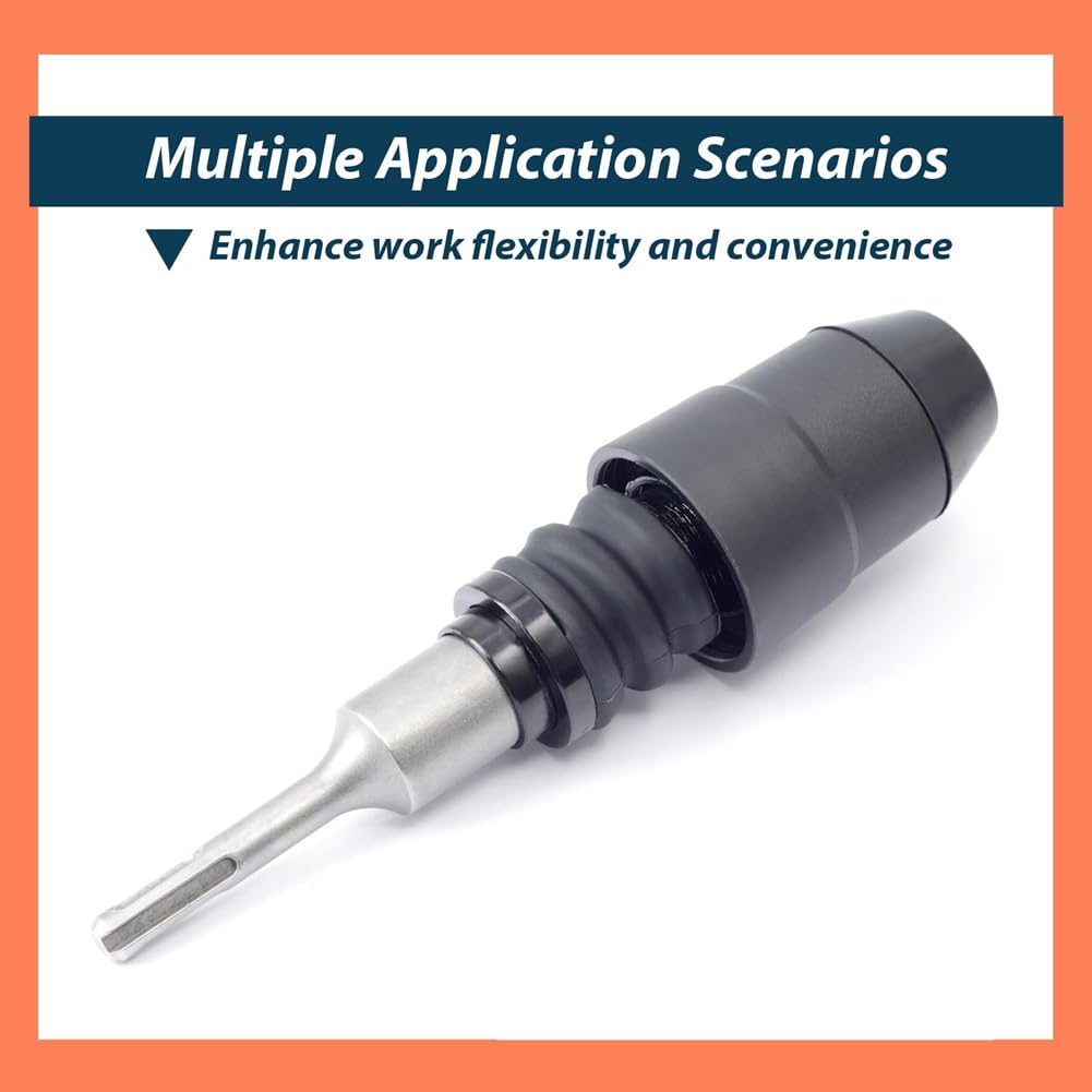 Adaptador para SDS-Plus a SDS-Max de 8-1/4 pulgadas de compatible con adaptador de acero de aleación de martillo rotativo