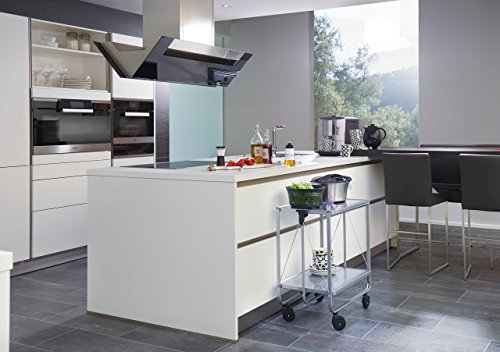 Leifheit Storage Wheels | Silver 74291 Fold-Up Utility Storage & Service Trolley Cart
