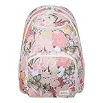 Roxy Women's Shadow Swell Backpack | Travel | Everyday Carry | Work | Gym | 21L | Recycled Polyester, White Viva La Vida