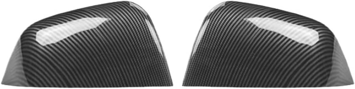Car Rearview Mirror Cover Fit for Model 3 Y Bright/Matte Carbon Fiber Pattern Rear View Mirror