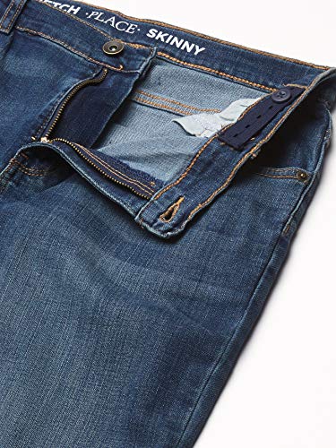 Image of The Children's Place Boys Pull On Slim Cargo Pants, New Navy, 6 Husky