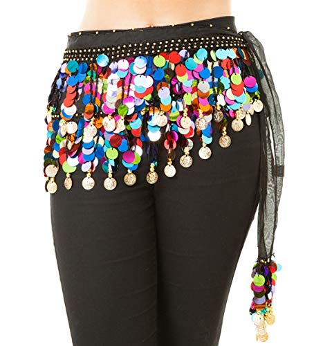 The Turkish Emporium Gasa Lentejuelas Danza del Vientre cadera bufanda bunten Medium