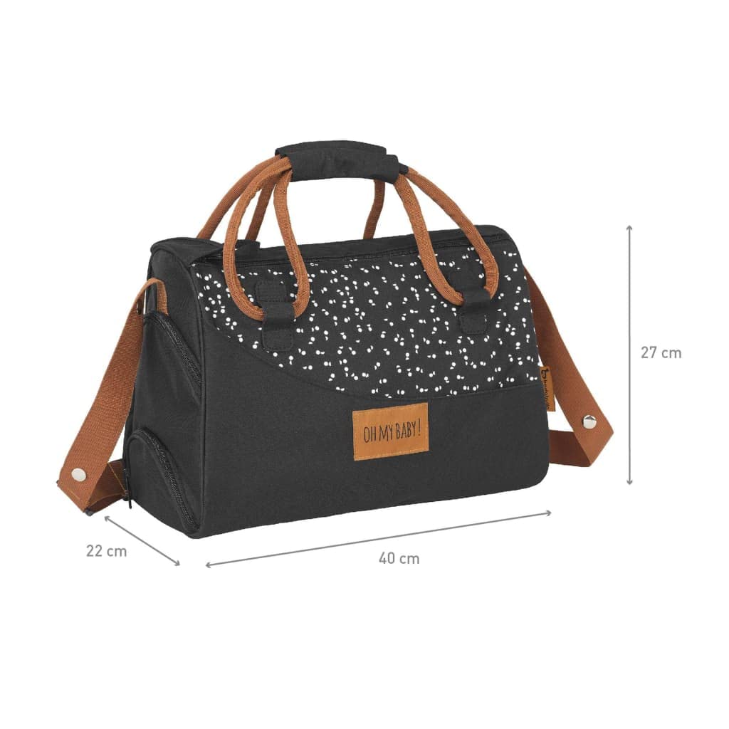 Badabulle Sac à langer Grande Capacité Noir Camel