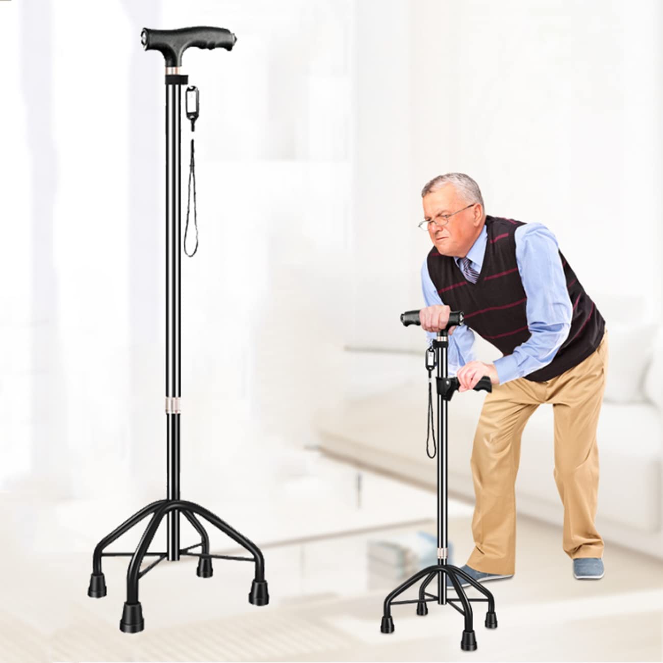 Kule dla osób starszych,Ergonomiczny uchwyt,Comfort Soft,Kule na przedramiona Antypoślizgowe gumowe nóżki,Poprawia bezpieczny chwyt,Prezenty dla rodziców i matek To bardzo miłe z twojej strony