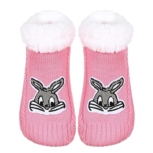 Image of ZYZX Cute Animal Slipper Socks for Women with Grips,Fuzzy Socks Indoor