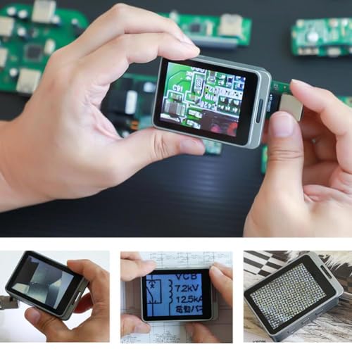 Herramienta de microscopio digital LED HD con lupa y pantalla 3