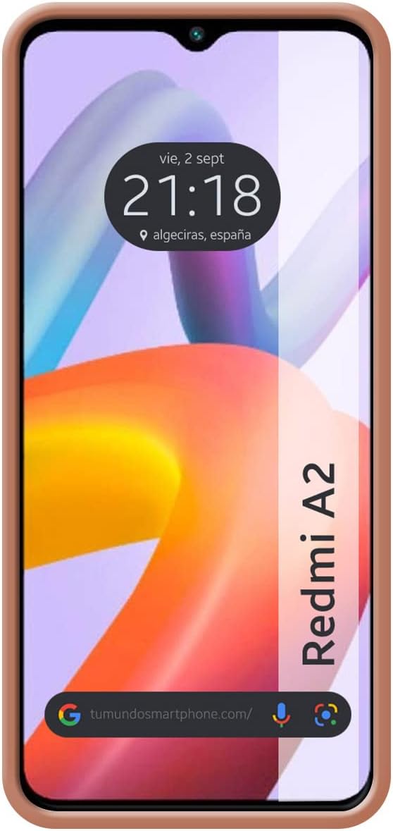 Tumundosmartphone Ultra Soft Liquid Silicone Case for Xiaomi Redmi A2 Pink