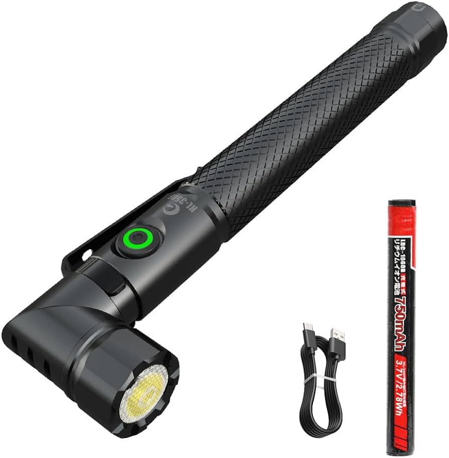 Amazon.co.jp: GOODGOODS LED懐中電灯 led 懐中電灯 首振り ポータブル