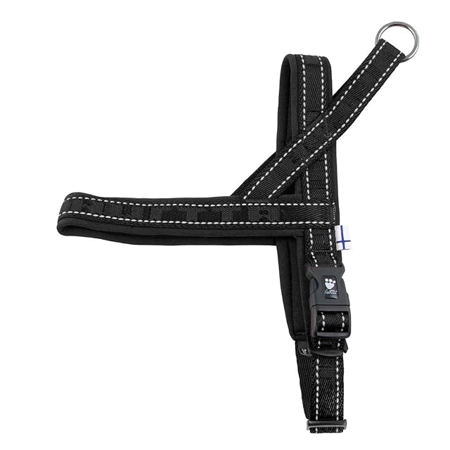 Hurtta Arnés Acolchado Casual para Perro, Cuervo, 28 Pulgadas