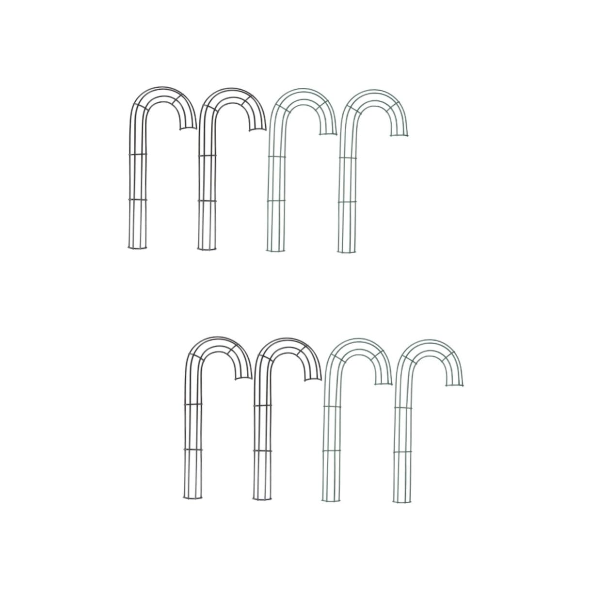 HOOTNEE 8pcs Wreath Frame Iron Cane Design for Flower Arrangements for Christmas Weddings and Home Decor