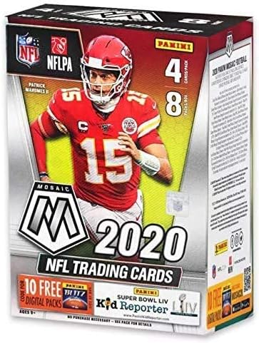2020 Panini Mosaic Football Factory Sealed 8 Pack Blaster Box - Football Wax Packs