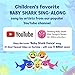 Baby Shark Sing-Along 1 Button Sound Book | Baby Shark Toys, Baby Shark Books | Learning & Education Toys | Interactive Baby Books for Toddlers 1-3 | Gifts for Boys & Girls