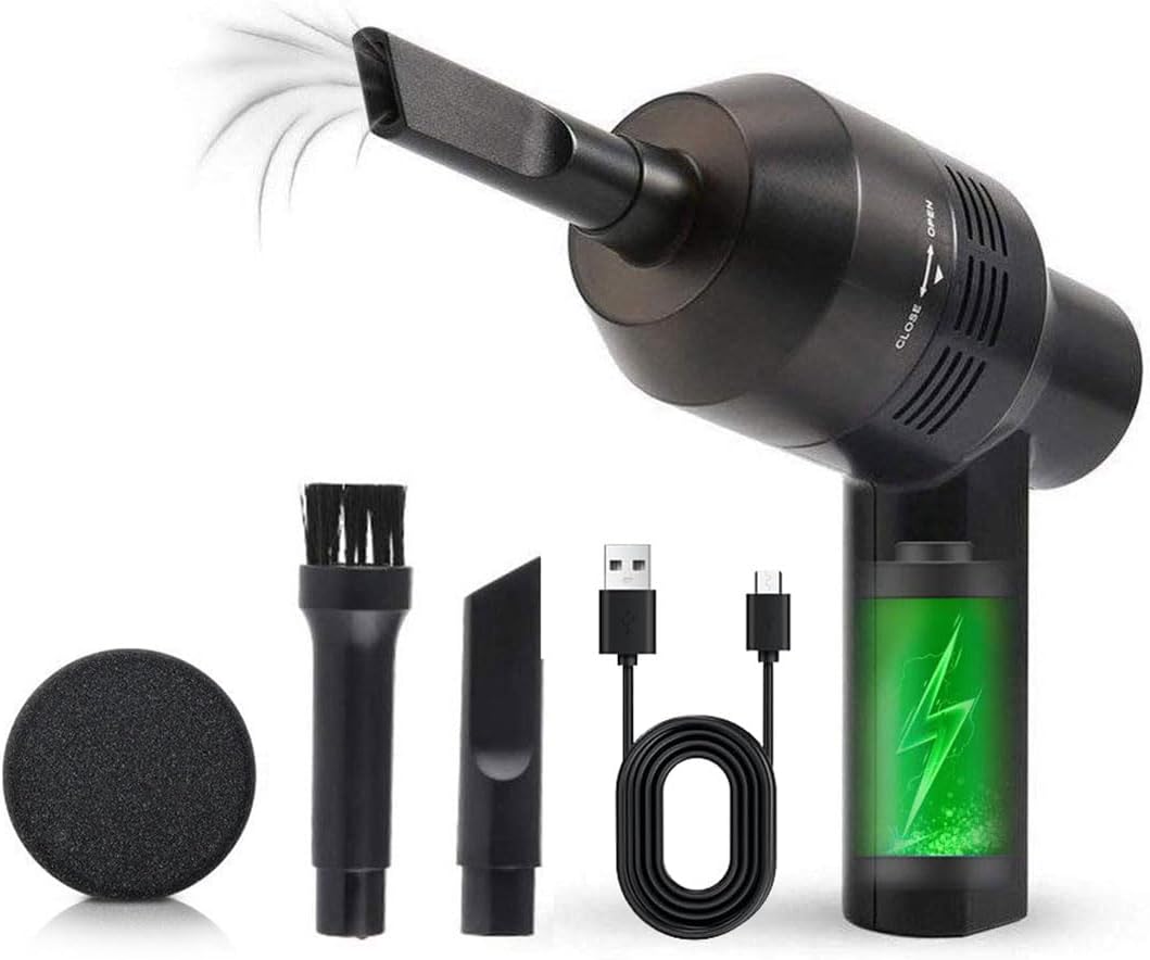 NEW Cordless Mini Vacuum Cleaner,Portable Computer Vacuum for Car Laptop Sewing Machine Keyboard Vac USB Desk Crumbs Hairs Dust Cleaners