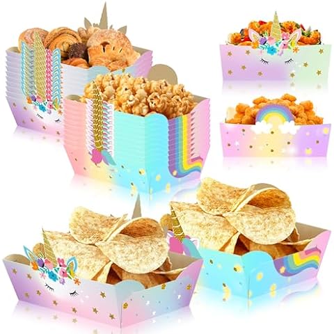 Haxpacal Unicorn Snack Trays (24 Pcs) Cover