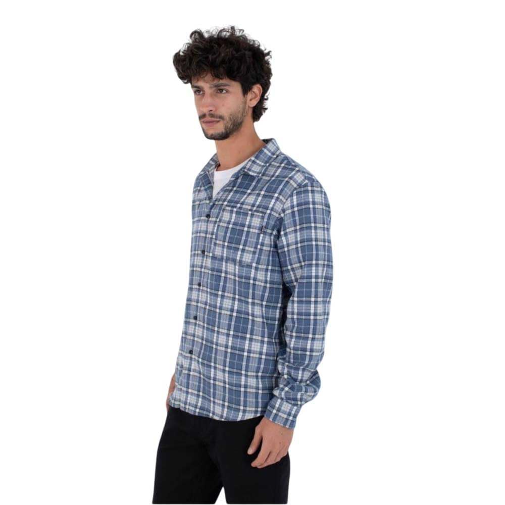 Hurley Mens Long Sleeve - Axe Flannel Shirt, Blue, L EU
