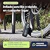 Woowind Compresor Aire Portatil 150PSI/10,3Bar, Bomba Bicicleta, Inflador Ruedas Coche, Inflado en 1 Minuto, Hinchador Ruedas Coche, Bici, Moto y Balones, Apagado Automático, Pantalla LCD Linterna LED #1