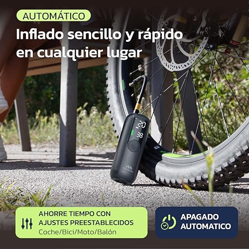 Woowind Inflador Ruedas Coche, Bici y Moto, Apagado Automático, 10,3 Bar - Imagen 3