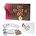 Price comparison product image Pulaisen Our Adventure Book, UP Scrapbook DIY Handmade Family Retro Photo Album Scrapbook with Storage Gift Box (Adventure Book with Gift Box)