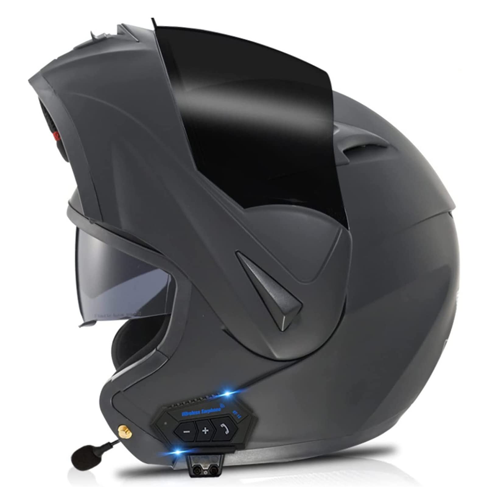 Buy BGMKE Bluetooth Motorcycle Helmet DOT Approved Modular Full Face