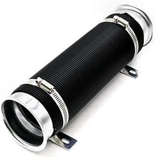 ZMJGLL Manguera retráctil de 76 mm para reacondicionamiento de vehículos, Kit de Entrada de Turbo de Aire frío, conducto Flexible Ajustable, conducto de alimentación de frío. (A)
