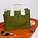 YCPURSEDN Simple and Fashionable Multi Pocket Canvas Tote Bags for Women