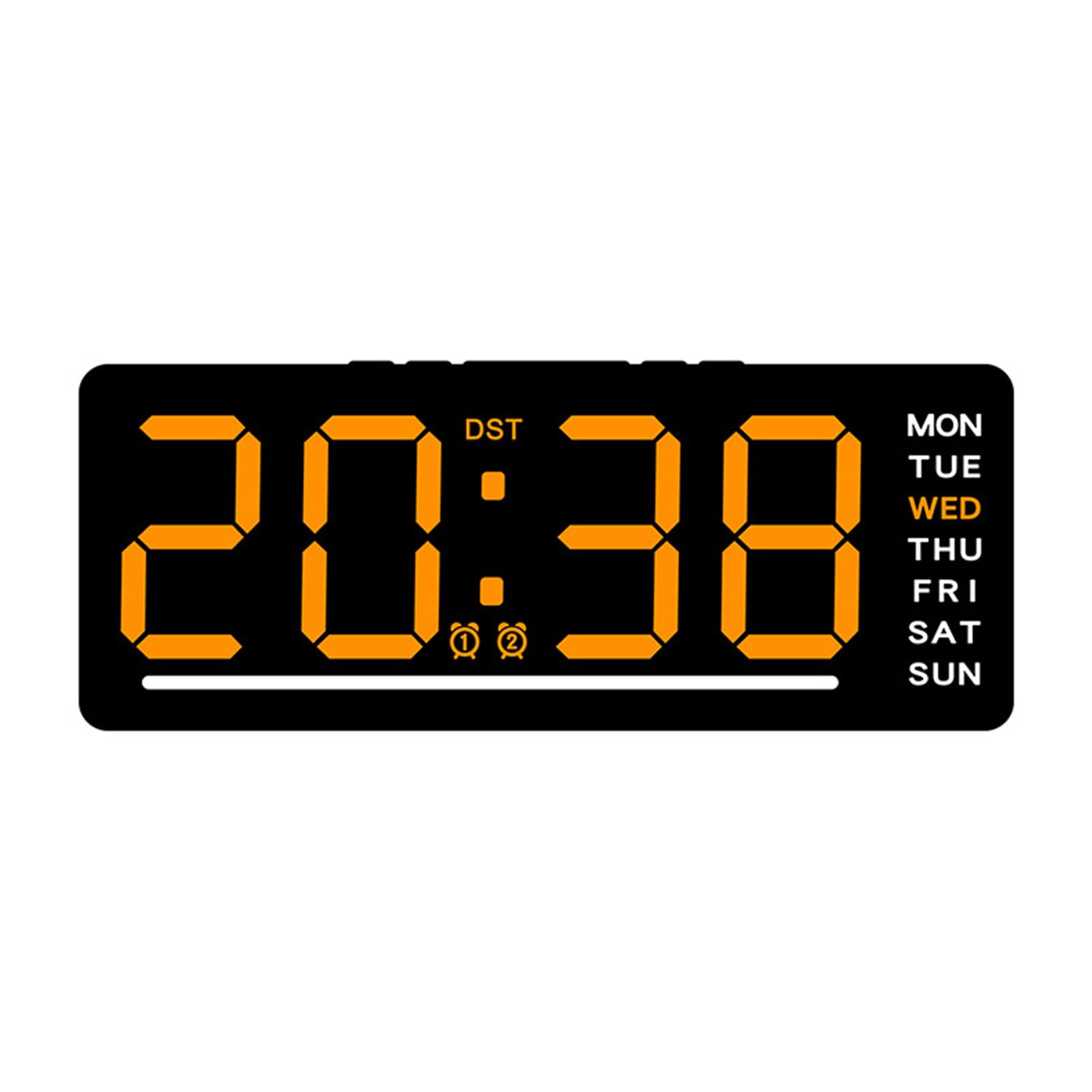 Buxuaaaa Functional Digital Clock with DC5V1A Power Supply and Battery for Reliability Timekeeping in Any Setting Alarm Clock LED Display