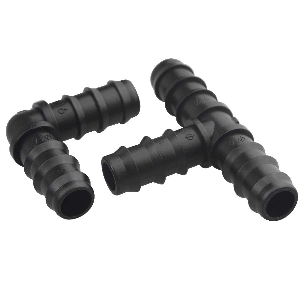 WMYCONGCONG Kit 152 Pezzi Per Irrigazione A Goccia – Raccordi Per Tubo 1/2″ (16 Mm) - 5