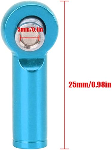 Miniatura 9 de Extremo de barra de acoplamiento a control remoto, extremo de barra de acoplamiento de aleación de aluminio, 10 piezas, junta de varilla de