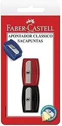 Apontador sem Deposito Simples Clássico, Faber-Castell, SM/060100ZF, Multicor
