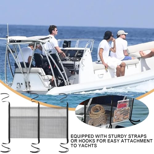 Sac de rangement pour bateau pliable en maille de grande capacité