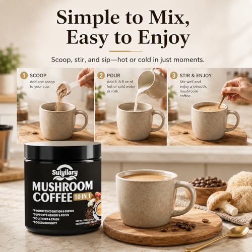 Suiyilary 10-Mushroom Instant Coffee