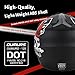 OUMURS Adult Dirt Bike Helmet with Goggles Gloves & Mask Adjustable Sun Visor DOT/FMVSS-218 Motorcycle Adults ATV Helmet Off-Road Motocross Downhill Moped MX for Unisex-Adult-New Black Skull, XL