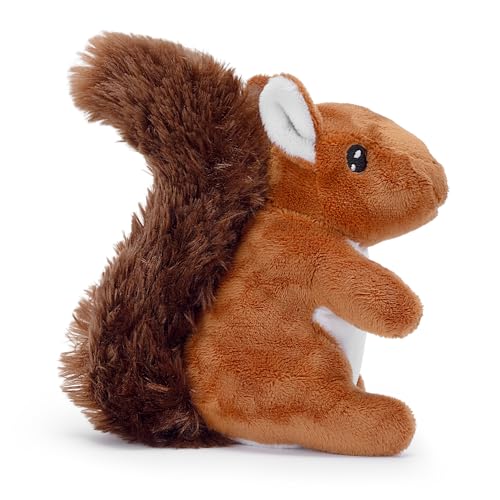 Zappi Co Eichhörnchen Kuscheltier (15 cm) – 100% recyceltes, umweltfreundliches Plüschtier – superweich & anschmiegsam – für Neugeborene, Babys & Kleinkinder