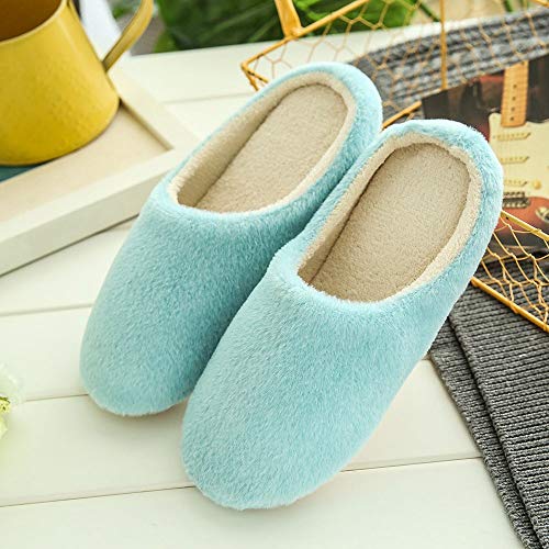 Slippers For Women Indoor,Womens Mens Winter House Shoes Warm Fuzzy Plush Fur Anti-Slip Bedroom Slip-on Slipper Cozy Soft Lightweight Memory Foam2