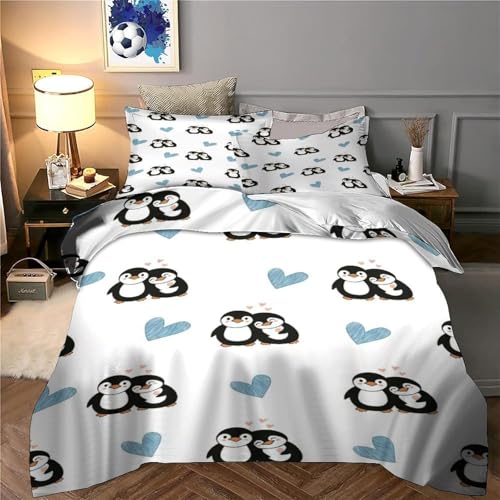 Housse de couette plumes de paon 220x240cm en microfibre de qualité supérieure pour lit king