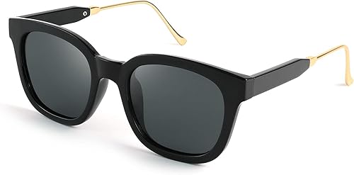 FEISEDY Gafas de sol cuadradas polarizadas clásicas mujeres hombres UV400 lentes B2624