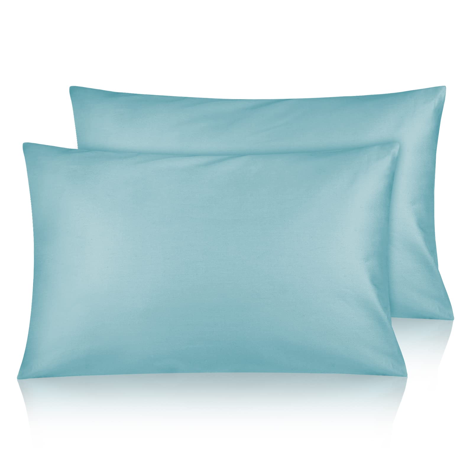 Taie d'oreiller de voyage en coton doux Fittia 35,6 x 50,8 cm bleu haut de gamme