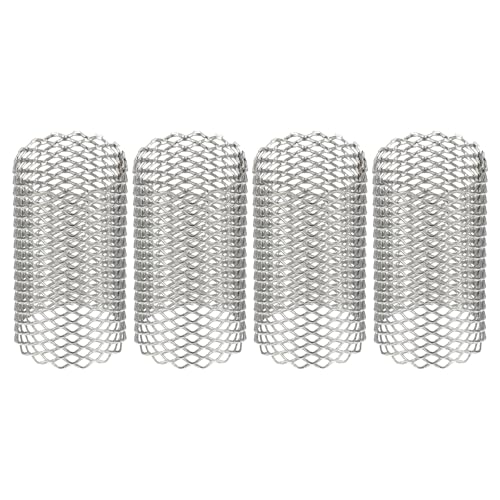 Image of PATIKIL 4 Pcs 15mm OD Strainer Mesh, 27mm H Screen Y Shaped Strainer Filter Valve Mesh Screen 304 Stainless Steel Strainer Mesh for Debris Pump Water Oil Separation