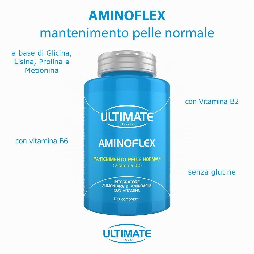 Ultimate Italia Aminoflex - Aminoacidi con Vitamine, 100 Compresse